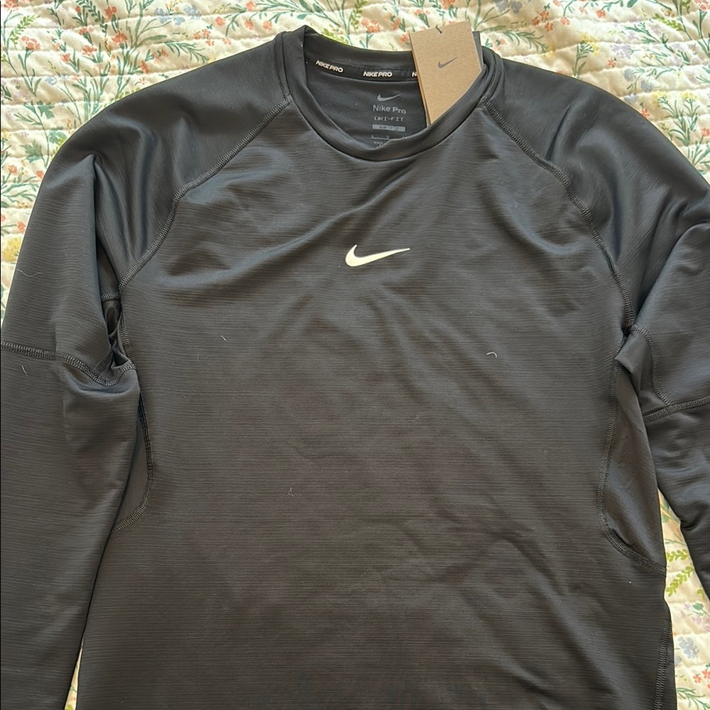 NWT Nike Training Black Long Sleeve Tee